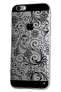 Cell2U i6-Floral Case in Black
