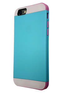 Cell2U i6-Rugged Case in Pink Blue