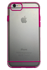 Cell2U i6-Stripe Back Case in Pink